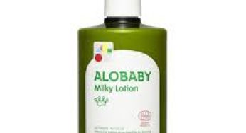 Alobaby free milky lotion sample mainly to treat rash of baby and keep moisture