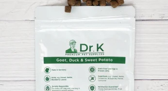 DrK free dog food in Singapore made from goat duck & sweet potato to give dog a balance diet