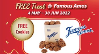 Safra x Famous Amos free 100g cookies only for member while stock last in Singapore