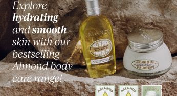 Loccitance Singapore free almond shower oil and milk concentrate sample head to store now