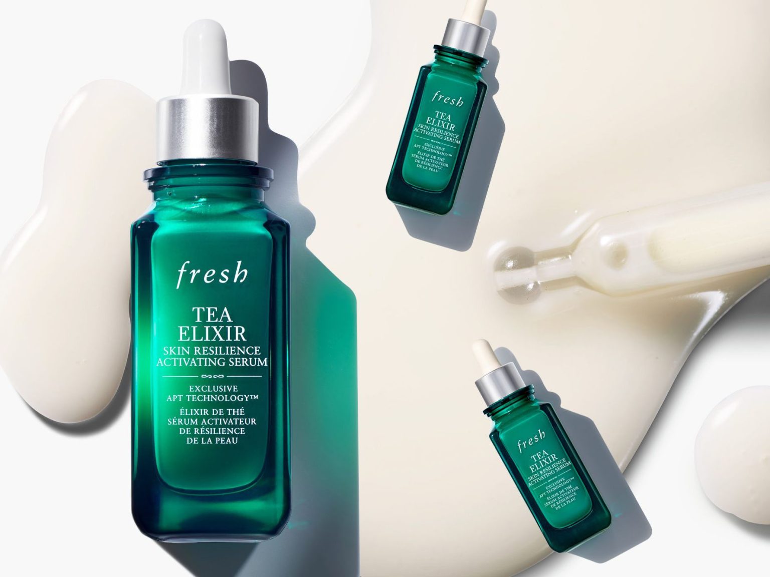 Fresh Singapore free tea elixir skin resilience activating serum sample ...