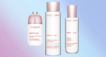 Clarins Singapor efree Bright Plus sample serum and face cream
