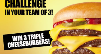 McDonald Singapore free NEW Triple Cheeseburger till 3 March