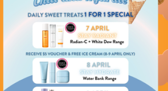 Laneige @ Junction 8 free $5 voucher + ice cream grand opening 8 to 9 April