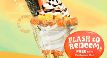 Ichiban Sushi Singapore free mini Califonia roll 4pcs on 1 April only