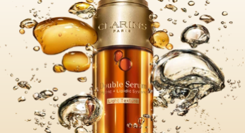 Clarins free new Double Serum Light Texture sample and eye serum sample