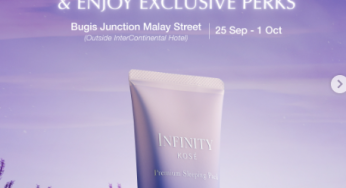 Kose free 2 day sample kit INFINITY Premium Sleeping Pack Bugis Junction