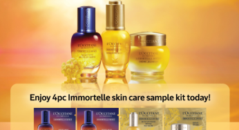 Loccitance free 4pcs Immortelle Skin Care Sample Kit