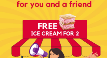 Hungry go where x Grabfood free ice cream Raffles Green till 30 Nov