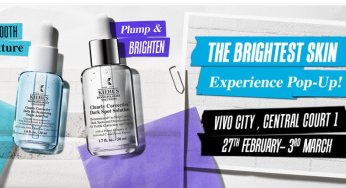 Kiehls free sample The brightest skin experience pop up at Vivocity