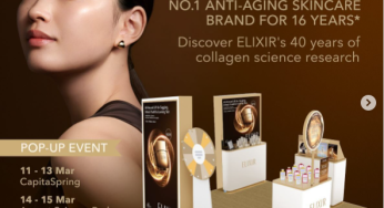 Elixir free drink free skin care samples 4 locations till 27 March