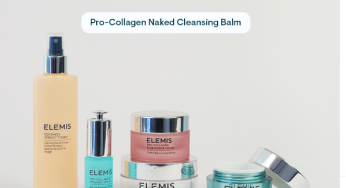 Elemis free ONE travel-sized Pro-Collagen Naked Cleansing Balm recycle any full-sized skin care empty