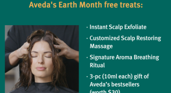 Aveda Ngee Ann City free 3pcs best seller sample worth $30 on 26 April only register ends 25 April